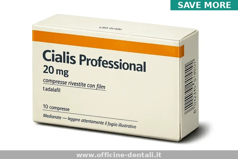 Cialis Professional 20mg, 40mg miglior prezzo €1,55 · senza ricetta