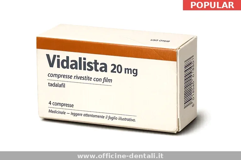 Vidalista 2.5mg, 5mg, 10mg miglior prezzo €0,58 - senza ricetta medica