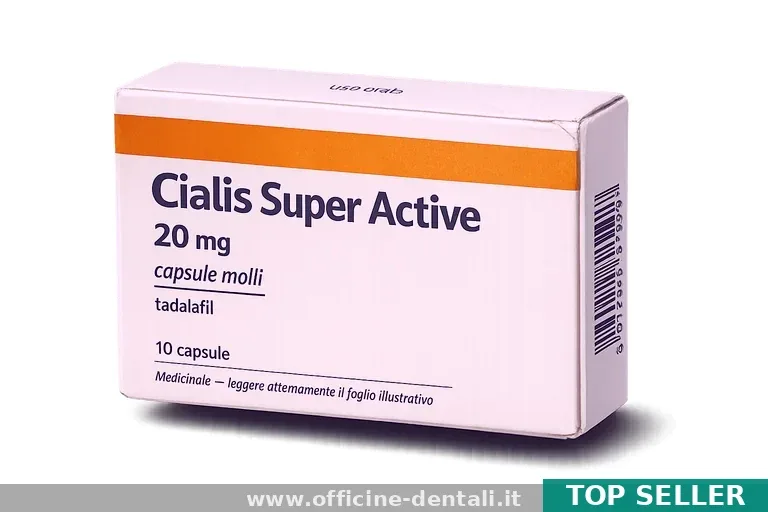 Acquistare Cialis Super Active 20mg a €1,45 senza ricetta medica